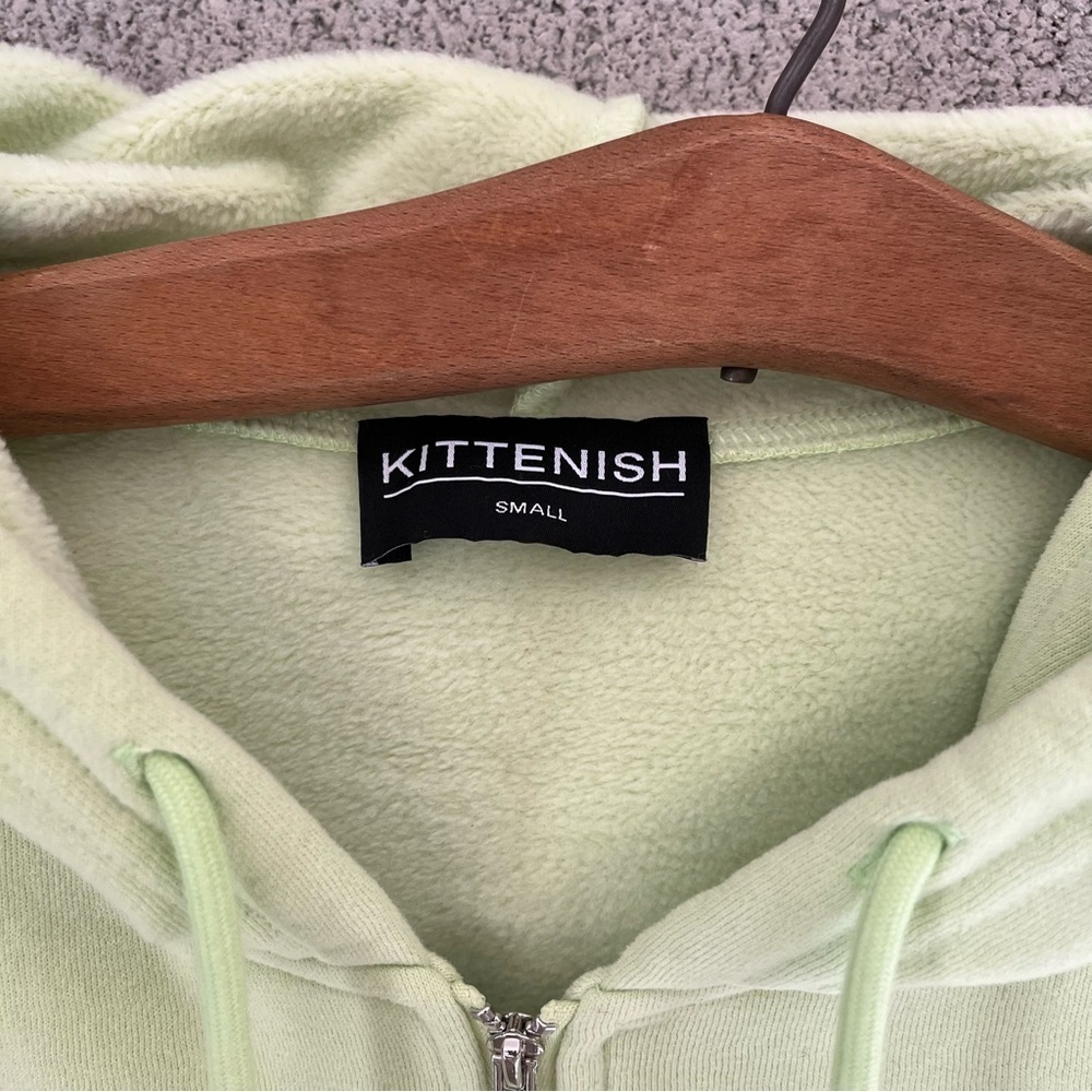 Kittenish Cropped Full Zip Sweatshirt - Picture 3 of 5